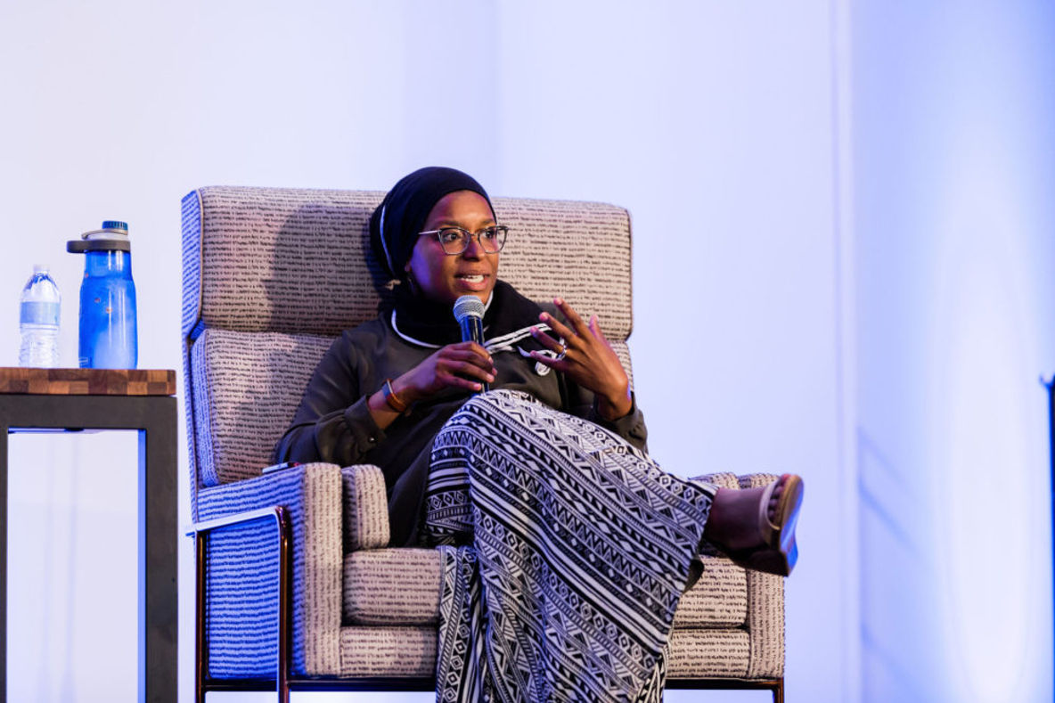 Alia Bilal, Deputy Executive Director of Inner-City Muslim Action Network (IMAN), speaks on the Engaging Religious Difference in Divided Times Panel Conversation at the 2019 ILI.