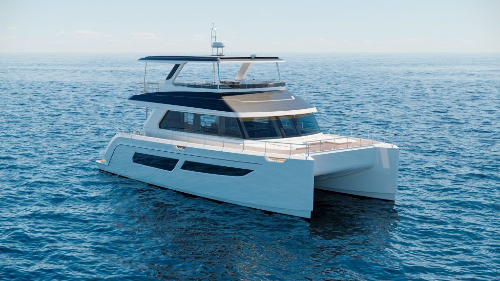 ILIAD 53F OffGrid Hybrid Catamaran electric motor yacht e-Motion