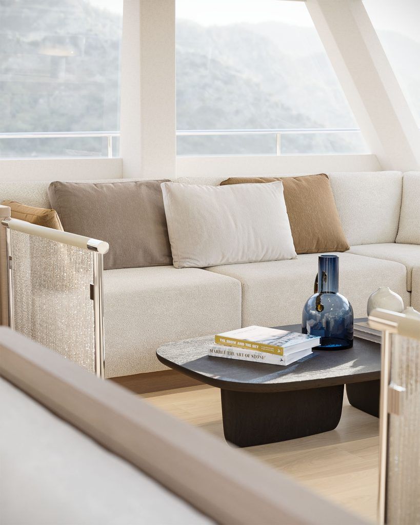ILIAD Catamarans 53F interior salon Baz Yacht Design