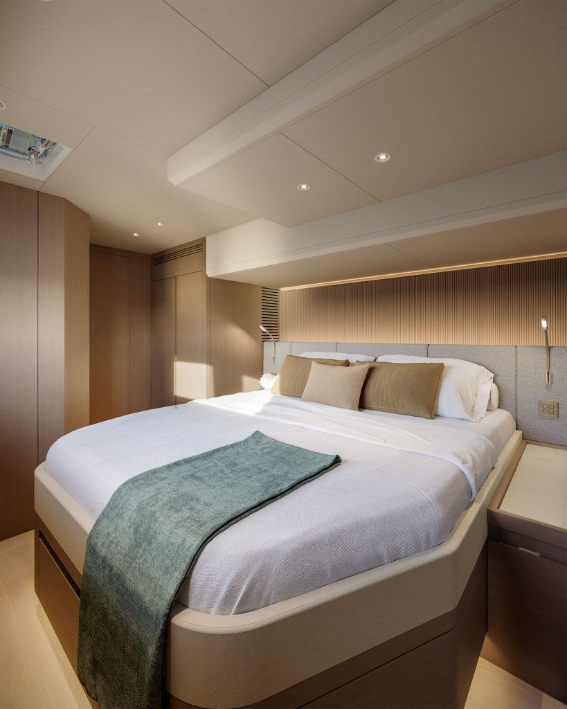ILIAD Catamarans 53F Baz Yacht Design master cabin