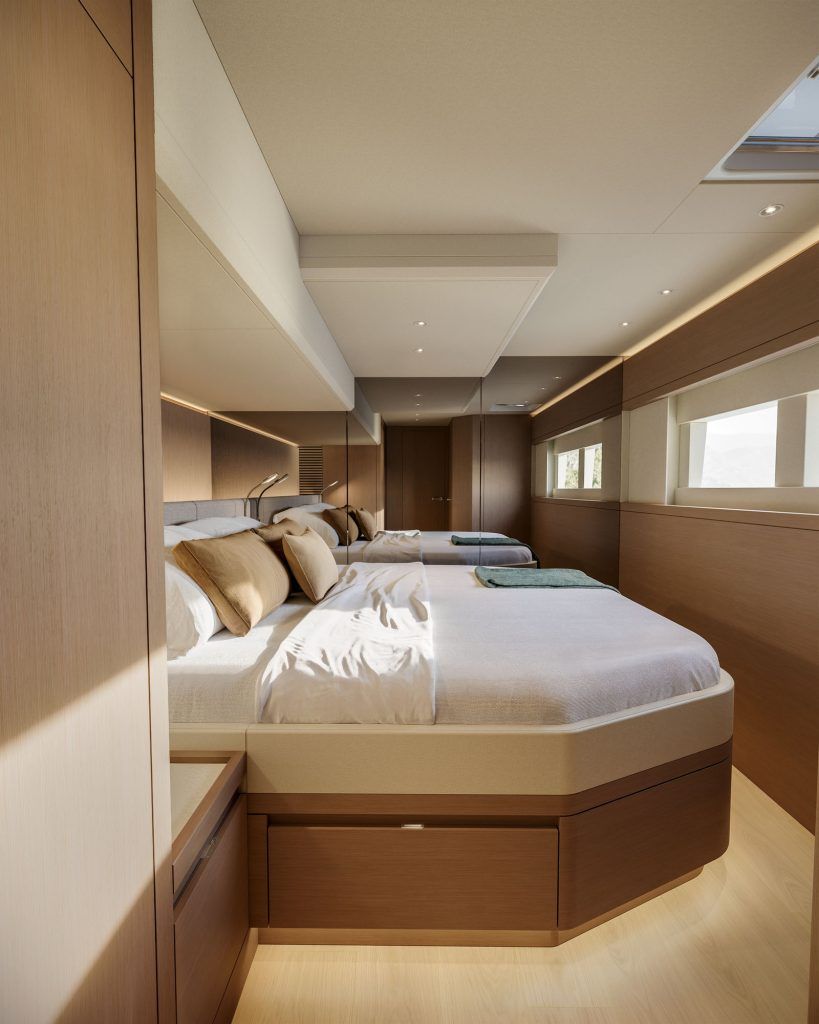 ILIAD Catamarans 53F Baz Yacht Design master cabin