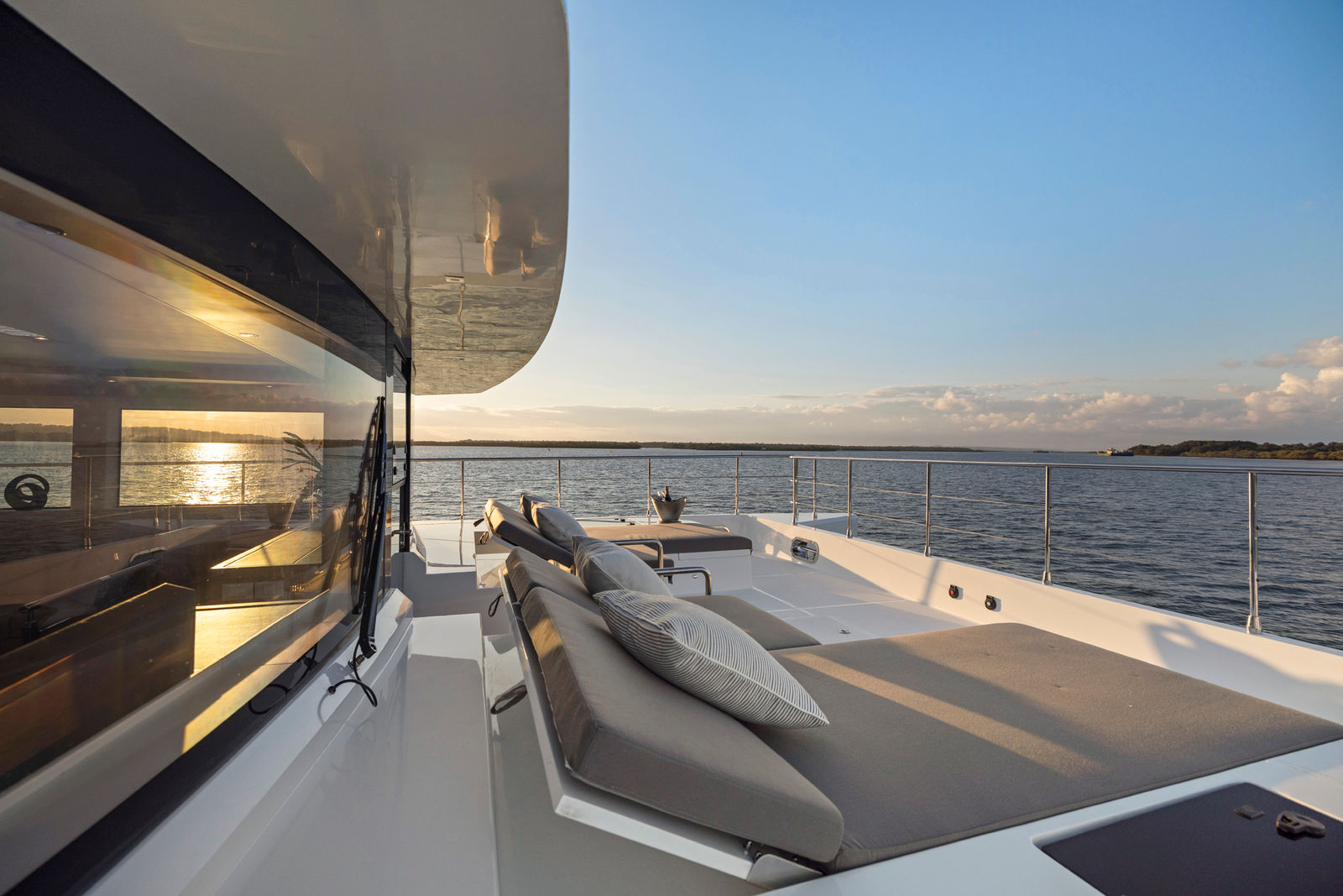 ILIAD Catamarans foredeck