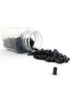 Schwarz Farbe Microring Extension - Hair Tip 101