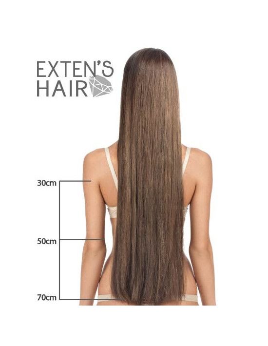 Halblange 30 Cm Platinium Blond 25 Extensions Bonding Strahnen