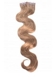 Extensions à coller ondulées noisette
