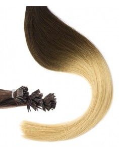 Extensions à Chaud Chatain foncé ombré hair