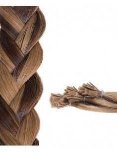 Châtain Clair Chocolat cheveux naturels remy hair