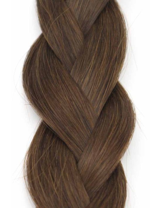 Extension Cheveux à Chaud Marron Glacé 4 , Pose d\u0027extension Kératine
