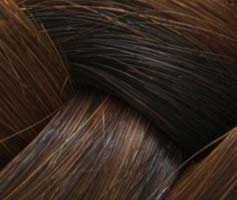 Tape Hair in Dunkles Kupferbraun