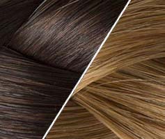 Ombré Hair Tape Hair Dunkelbraune 2