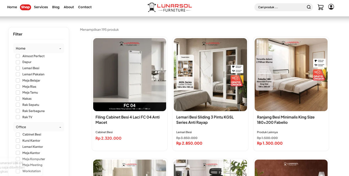 E-Commerce Landing Page