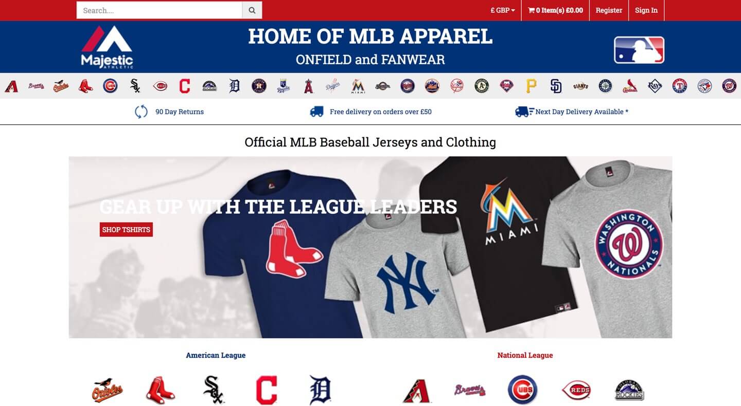 mlb merchandise europe