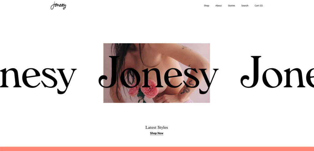 Easy to use ecommerce design jonesy-ecom-inspo-2019