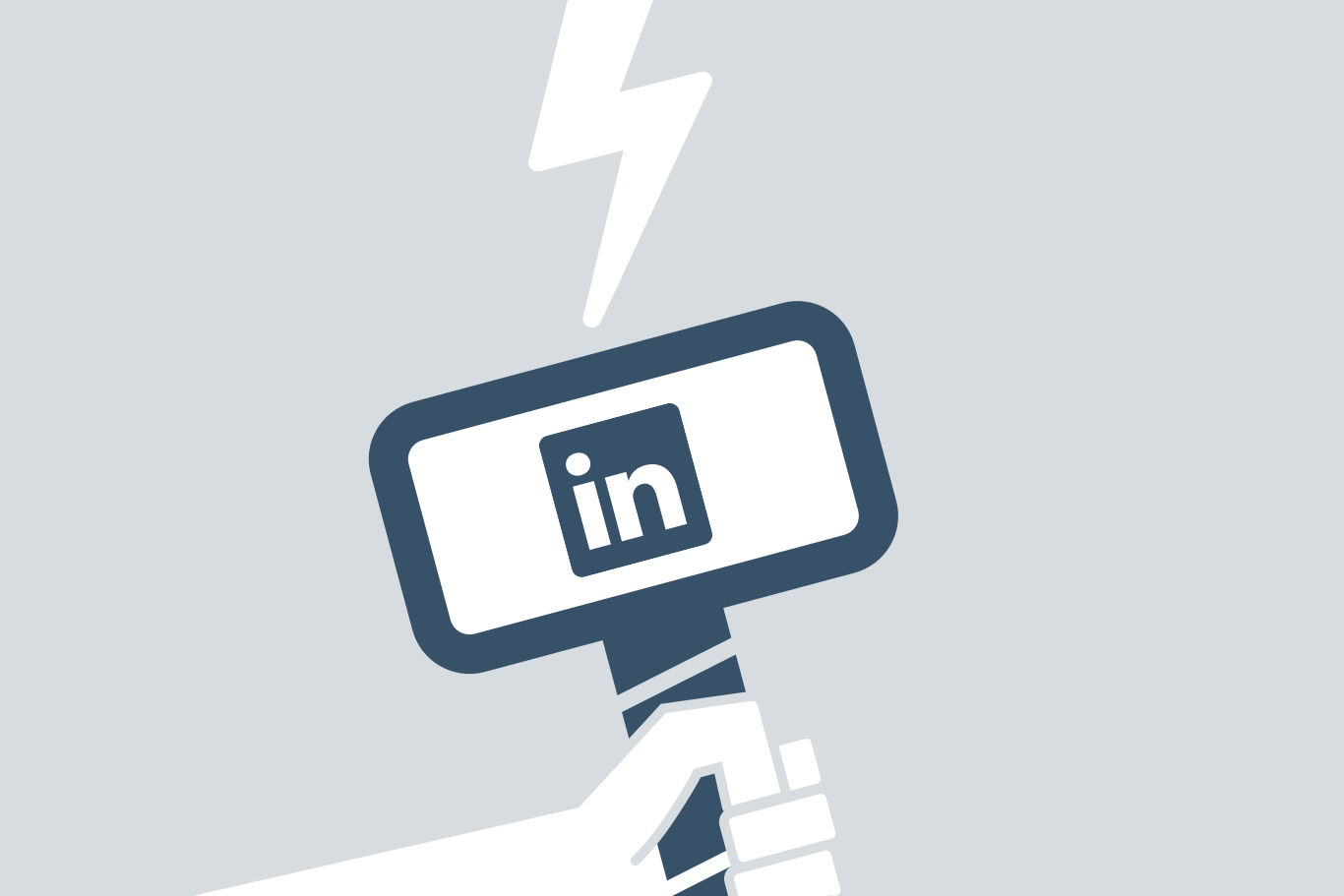 LinkedIn Powerful Social Media Tool Illustration