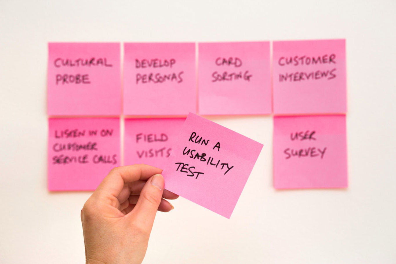 UX postit notes