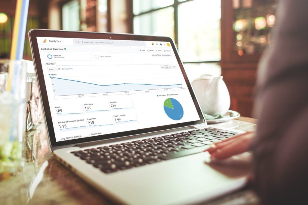 Google analytics on laptop