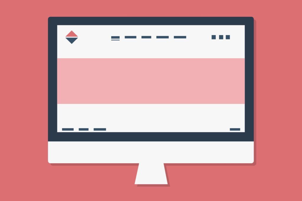 Simple macbook screen with design on