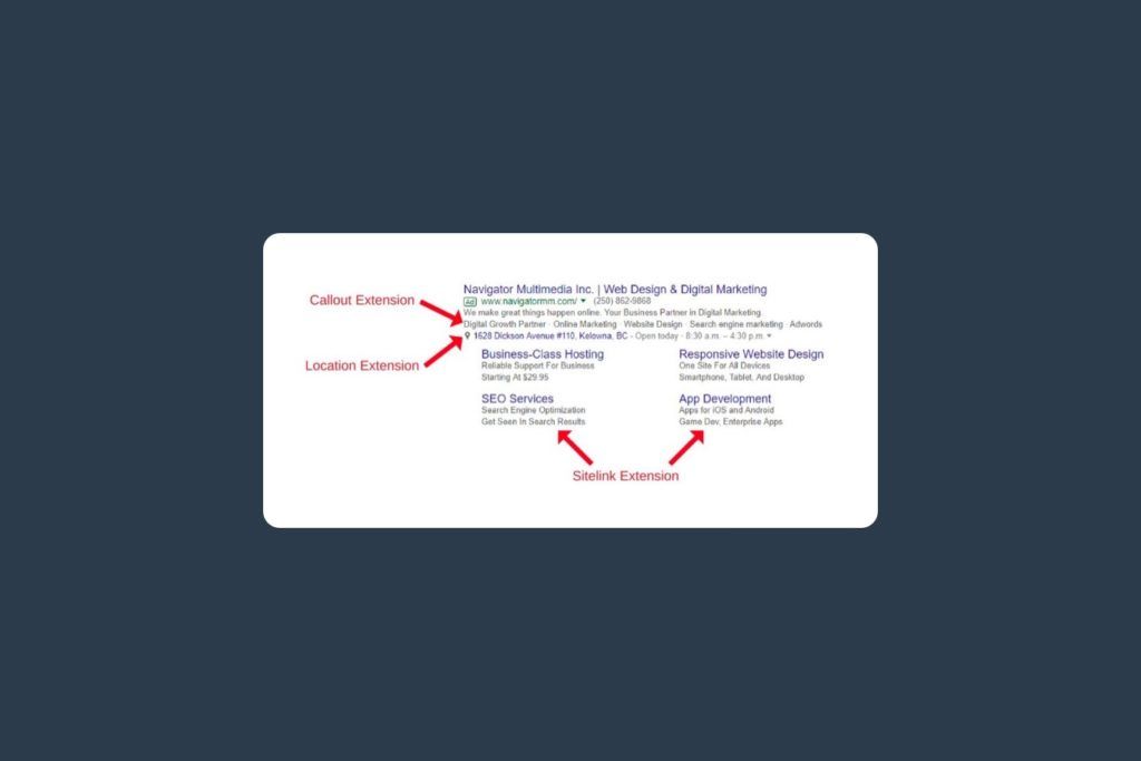 Google Ad Extensions are a great way to increase your CTR