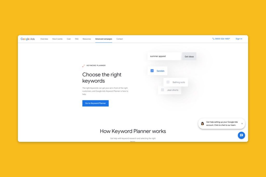 Keywords are important for Google Ads beginners