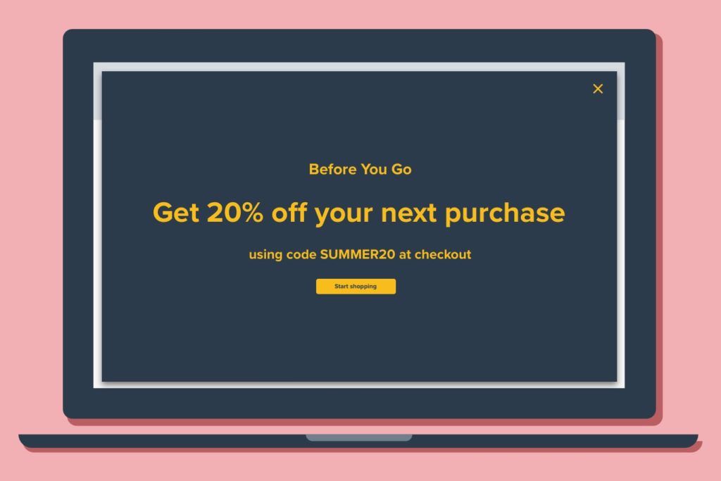 Example of a popup