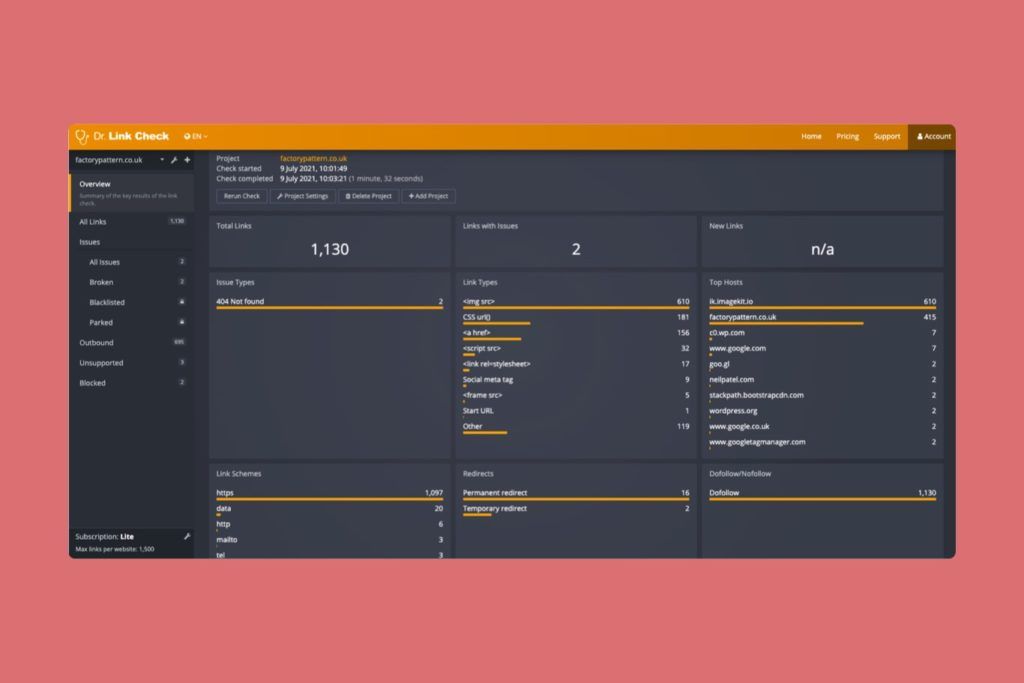 Dr Link Check - Free SEO Tool