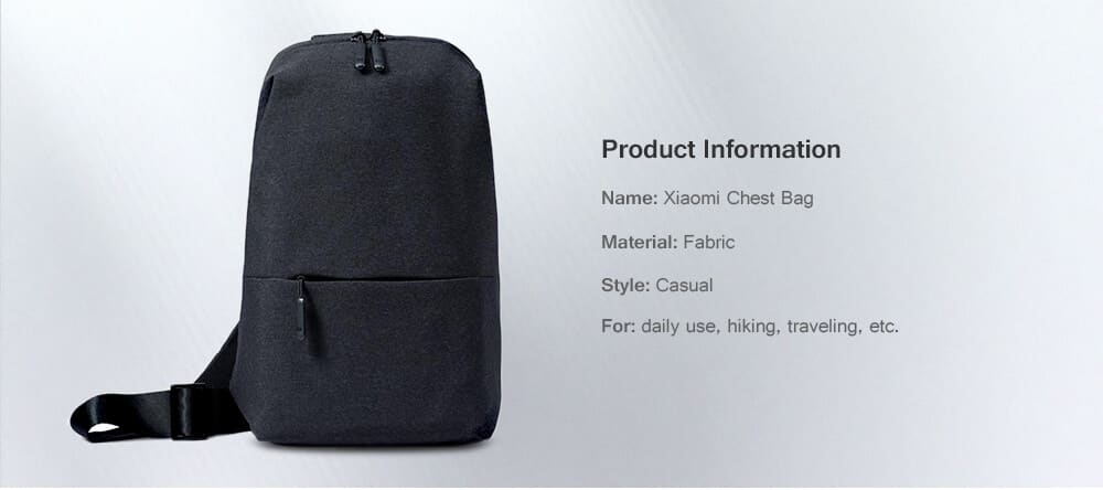 Xiaomi Multifunctional Waterproof Casual Chest Bag SOP