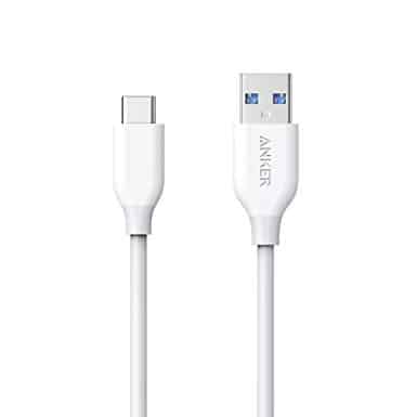 Anker-PowerLine-USB-C-to-USB-3.0-3ft-with-56k-Ohm-Pull-up-Resistor-Charging-Cable-White SOP