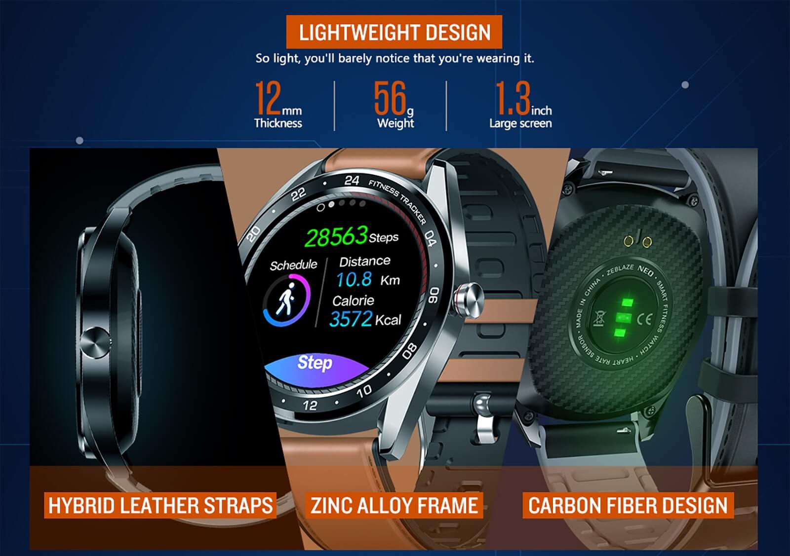 Zeblaze NEO Full-round Touch Screen Smart Watch SOP