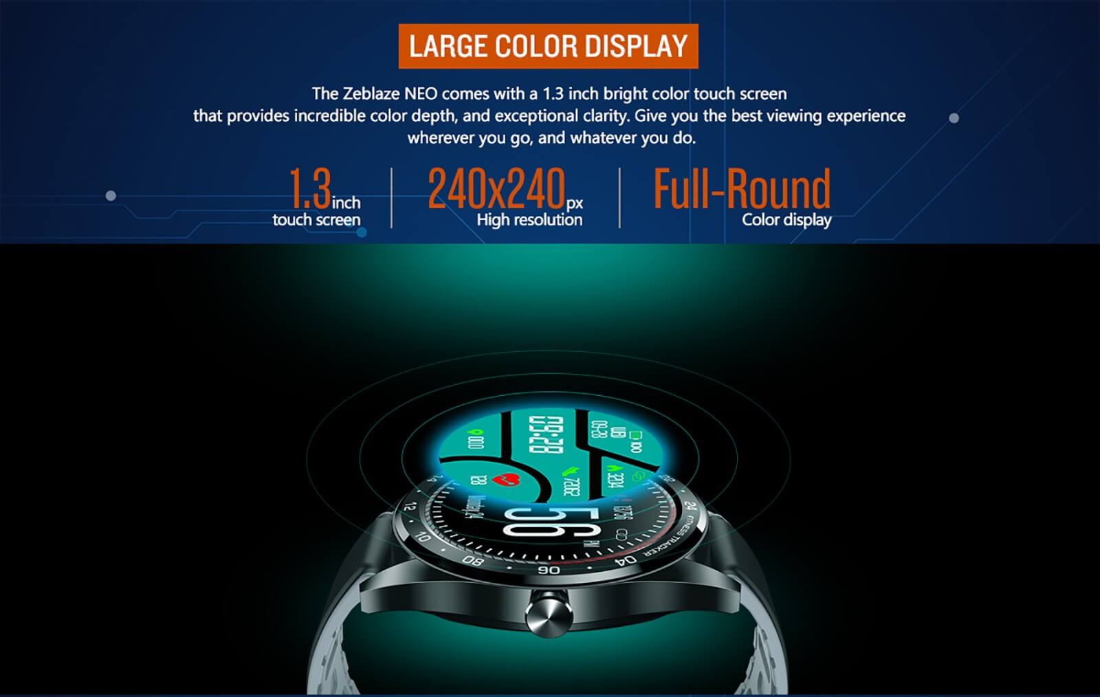 Zeblaze NEO Full-round Touch Screen Smart Watch 7