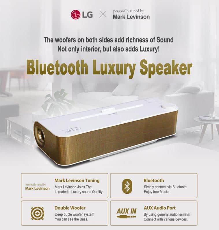 LG homeBoy Bluetooth Speaker by Mark Levinson SOP