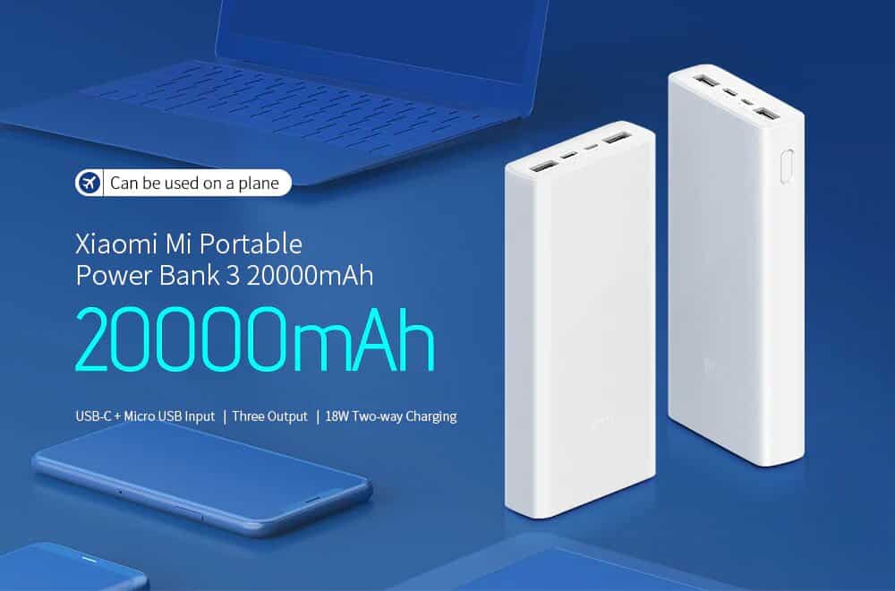 Mi 20000mAh Power Bank V3 USB-C With QC 3 18W