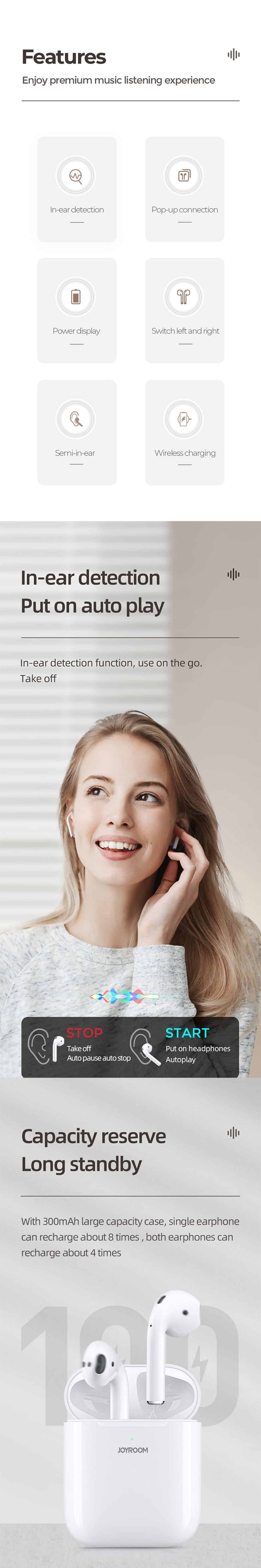 Joyroom JR-TL3 True Wireless Earbuds 