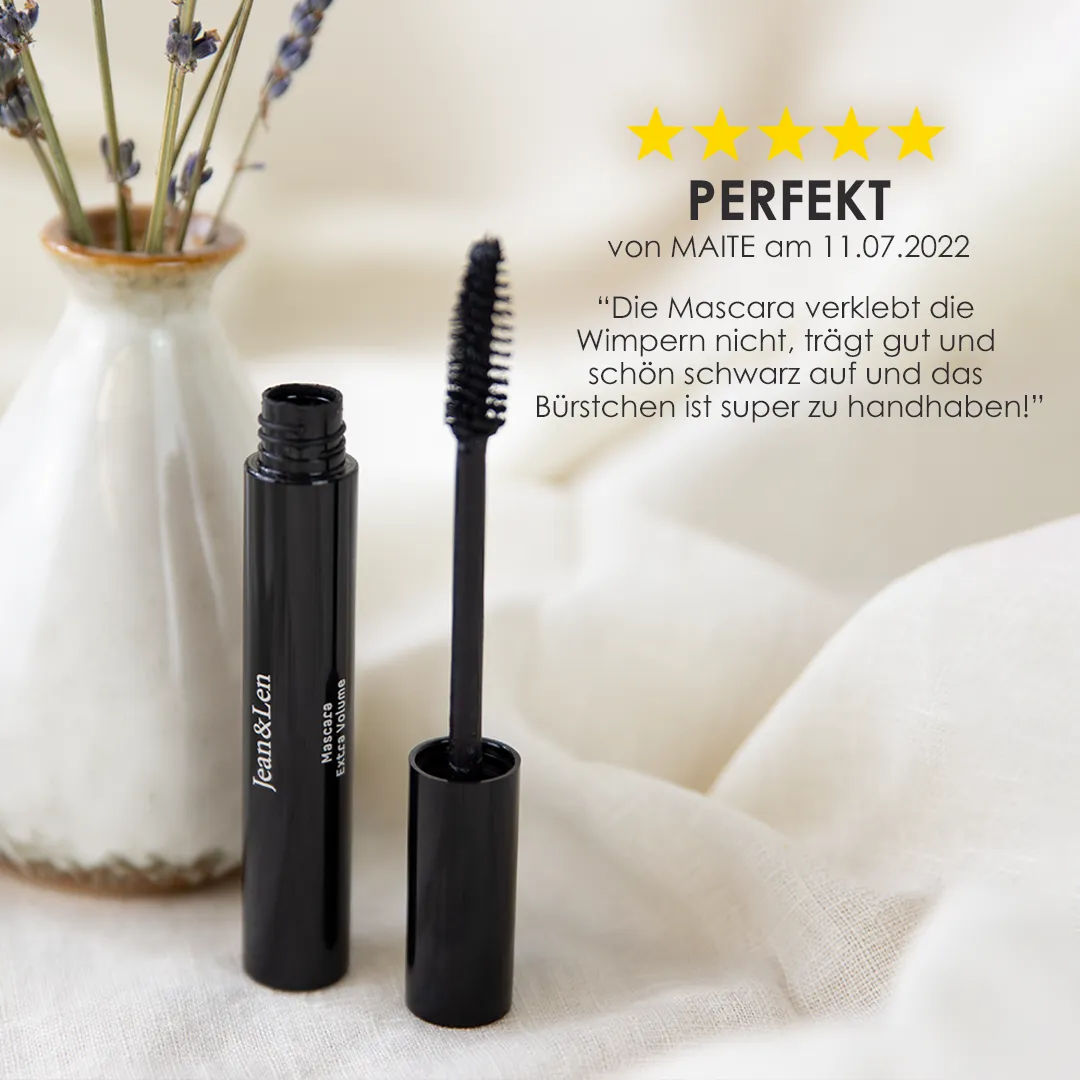 5 Sterne Bewertung für die pure Mascara