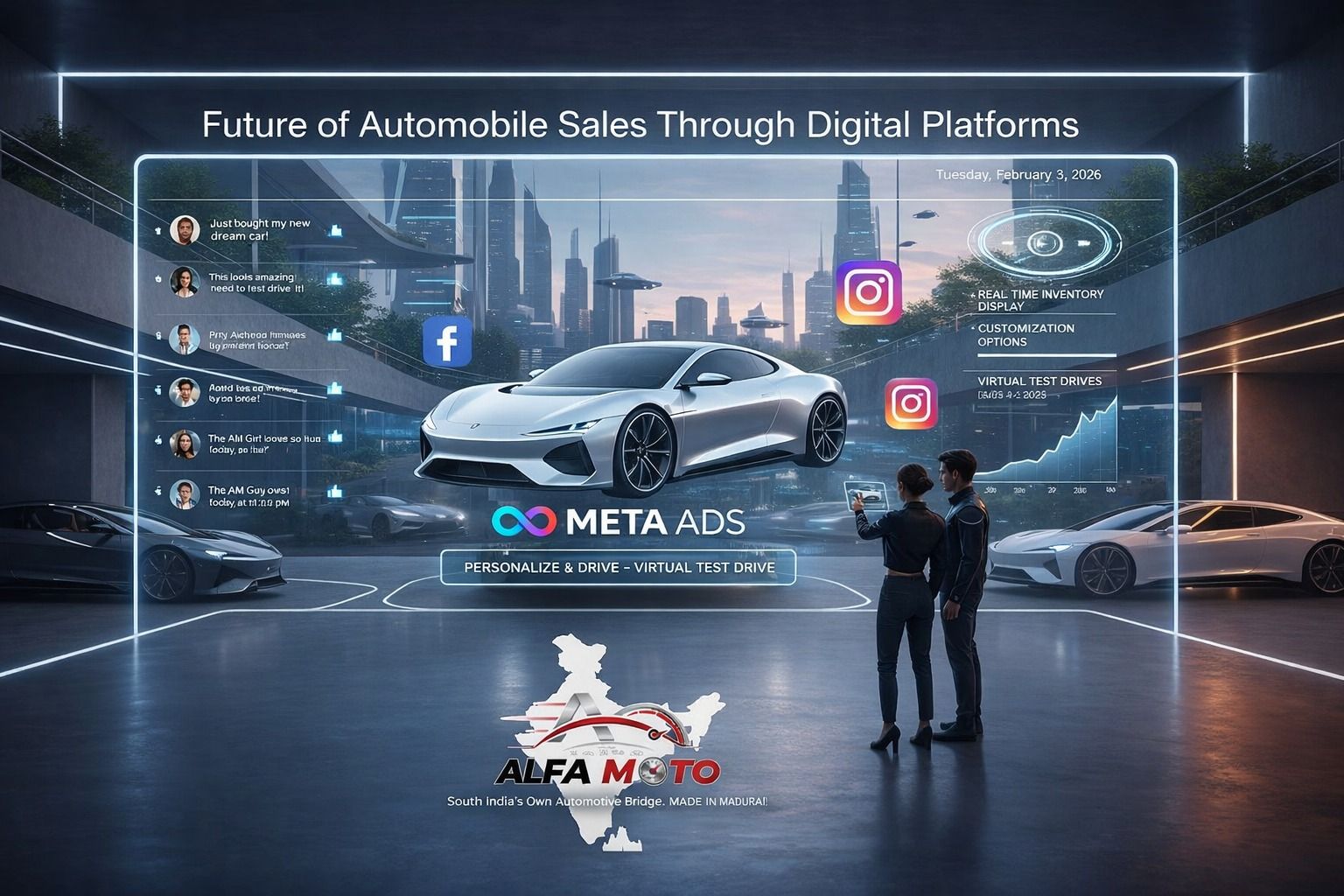 Future of Automobile Sales through Digital Platforms | Alfamoto