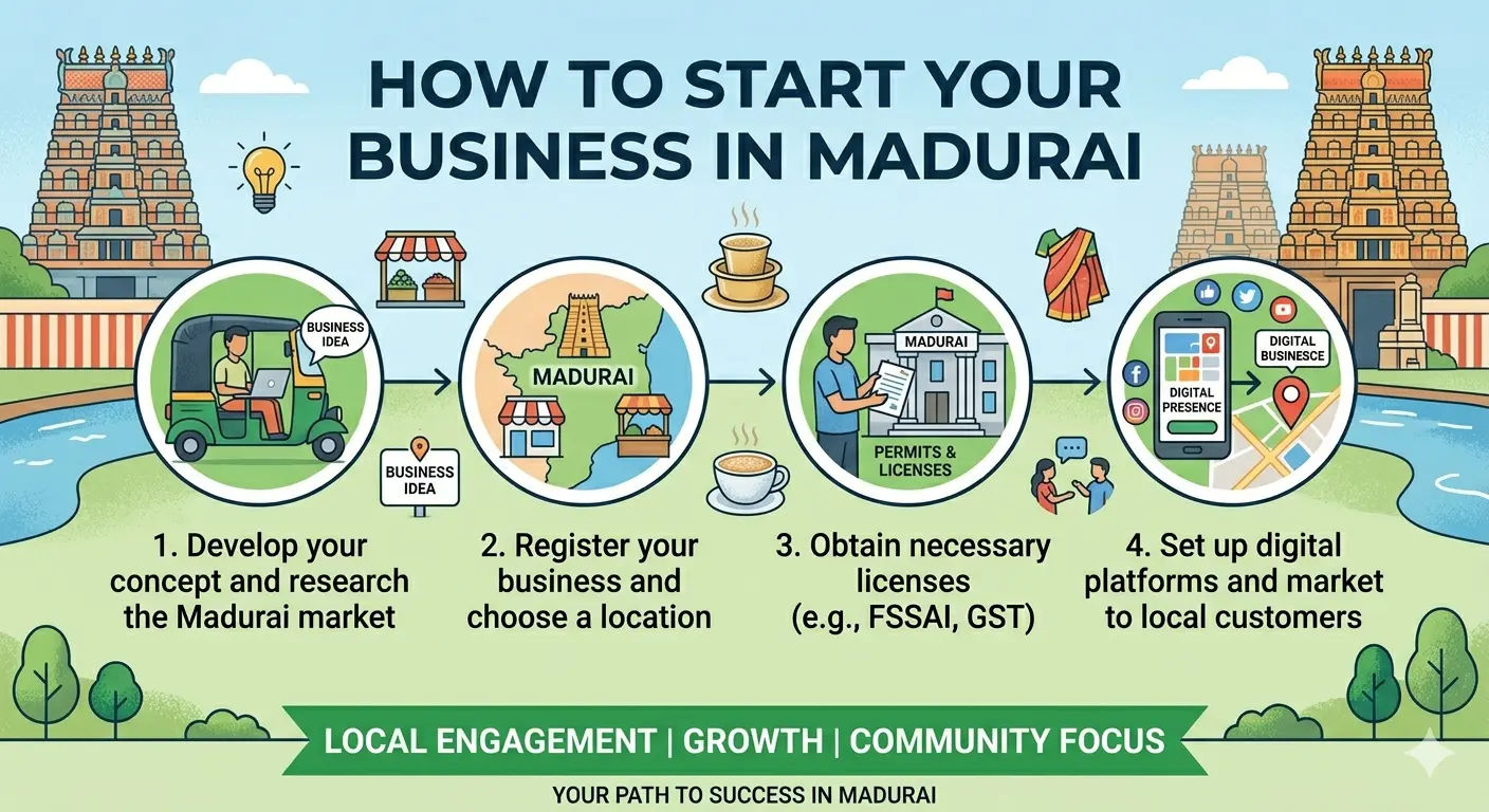 How to Start a Business in Madurai: A Step-by-Step Guide
