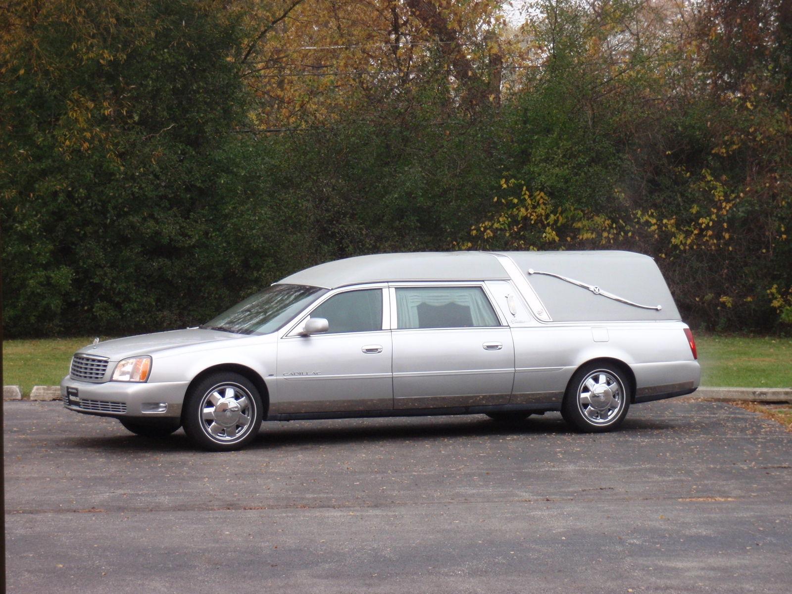 2000 Eagle Cadillac Deville Ultimate Hearse Silver Chrome wheels ...