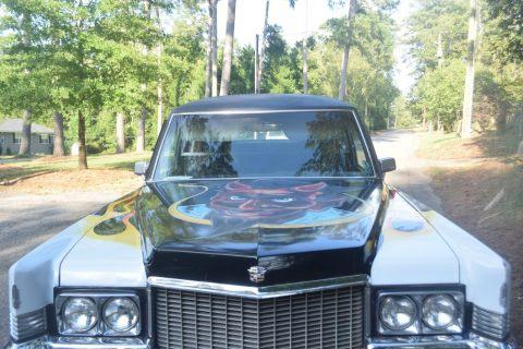 customized 1970 Cadillac Fleetwood M+M hearse for sale