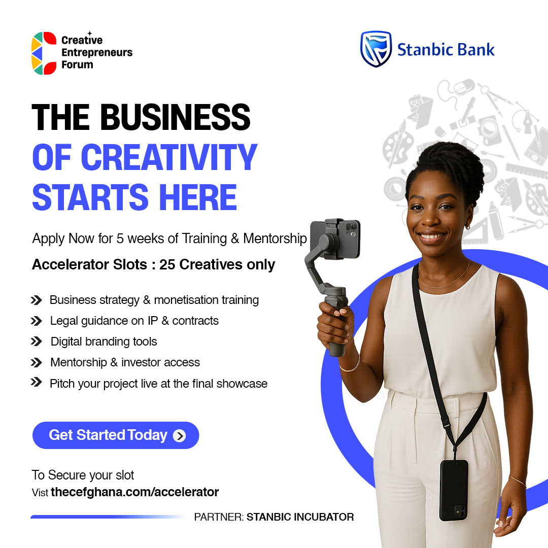 CEF x Stanbic Creative Accelerator 2025 Flyer