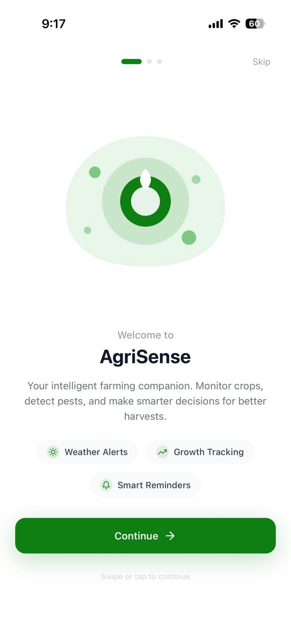 AgriSense Interface Preview 1