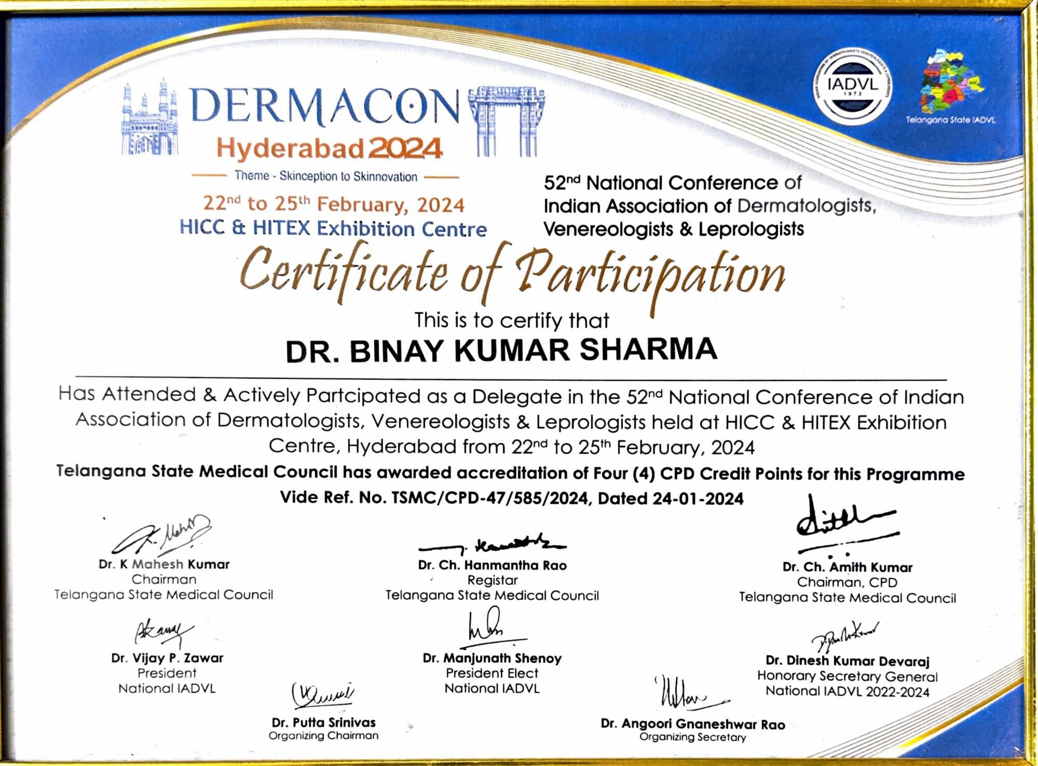 Clinical Dermatology Certificate