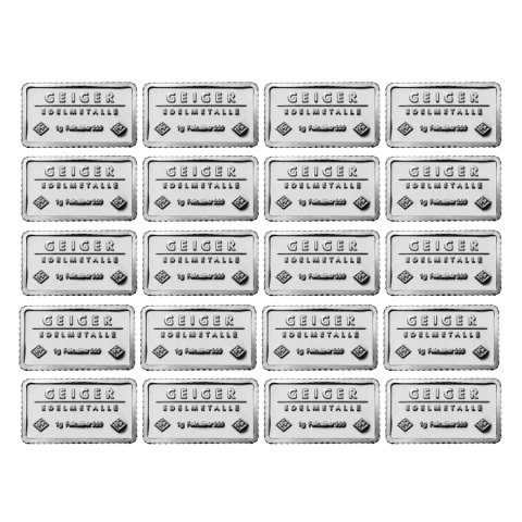 Buy100x1gGeigerSilverCenturyPack–Secure.999SilverBars