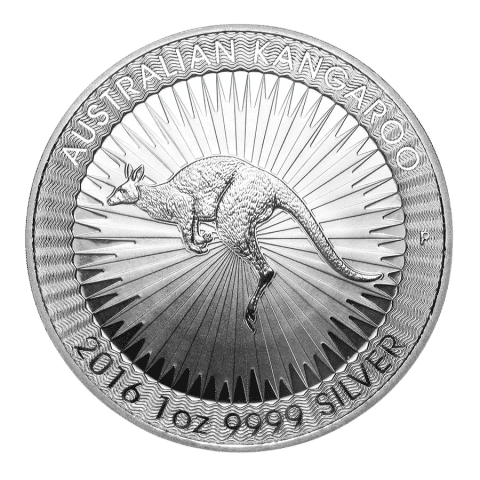 2016 1oz Kangaroo Silver Coin Reverse