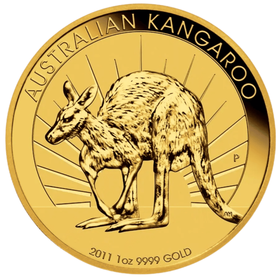 20111ozKangarooGoldCoinReverse