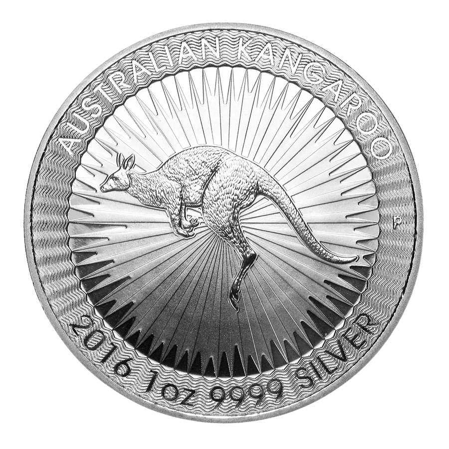2016 1oz Kangaroo Silver Coin Reverse