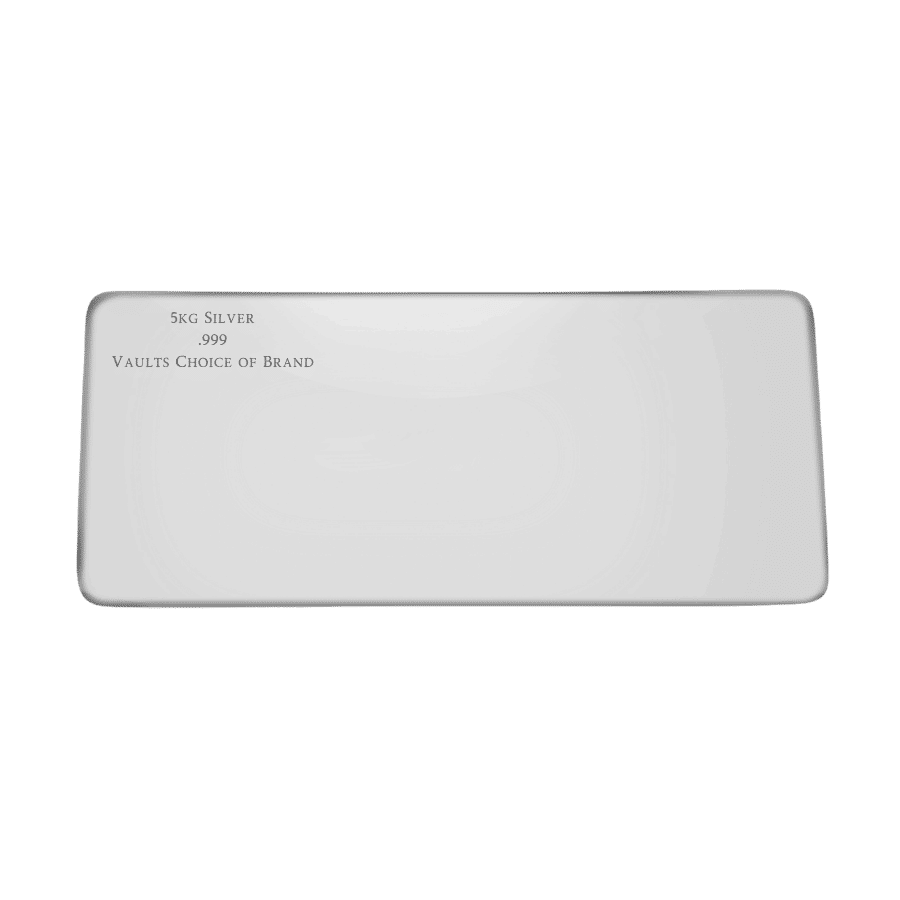 5kg Vaults Choice cast silver bullion bar