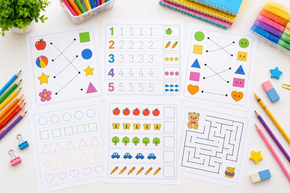 daily preschool worksheets