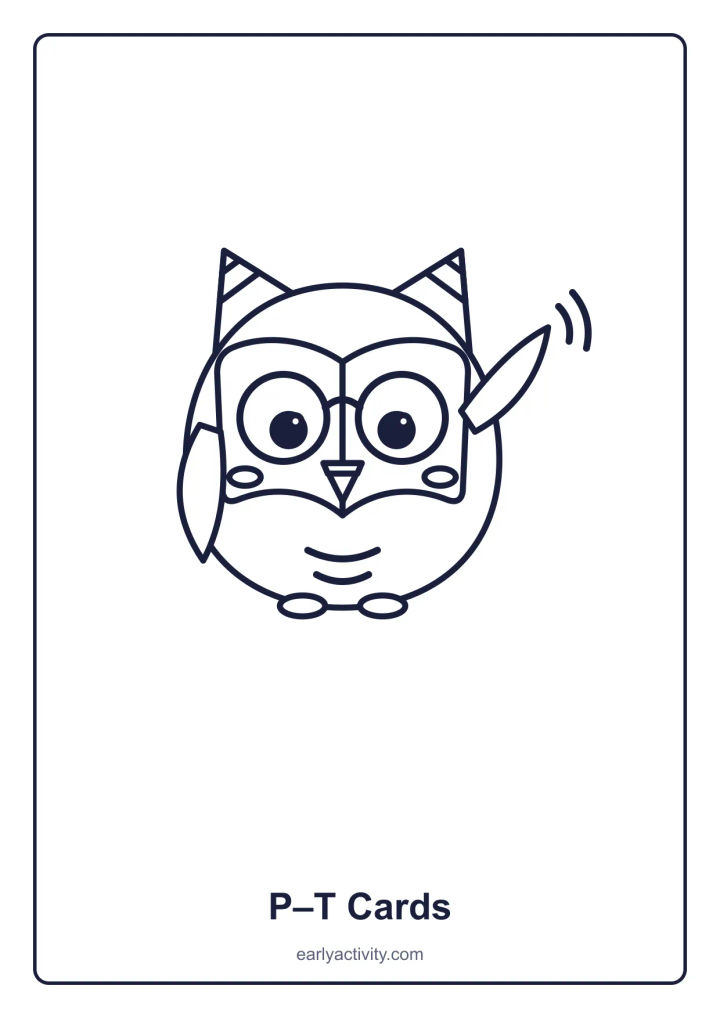 Printable page: P–T Cards