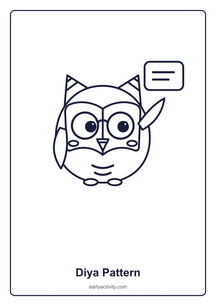 Printable page: Diya Pattern