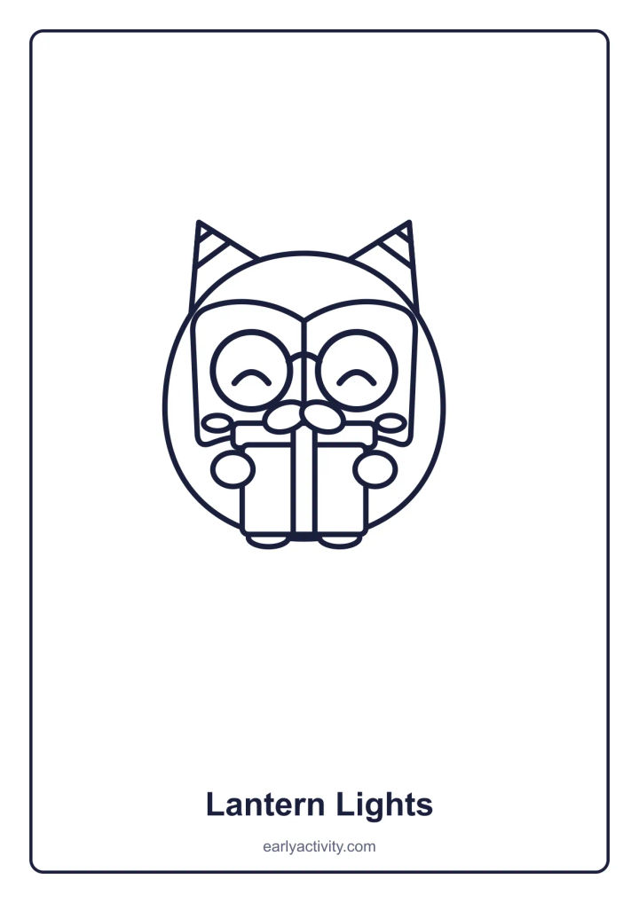Printable page: Lantern Lights