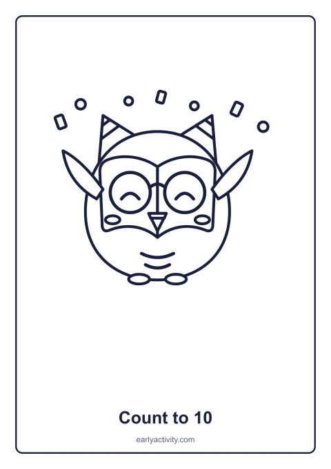 Printable page: Count to 10